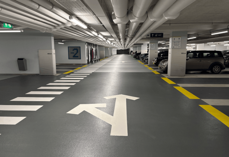 Interparking IJdock nieuwe coating